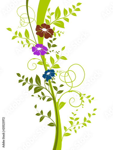 vecteur série - floral design - arbre en courbes vectorielles