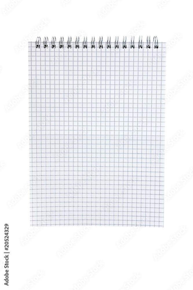 Notebook with striped paper Notebook with striped paper
