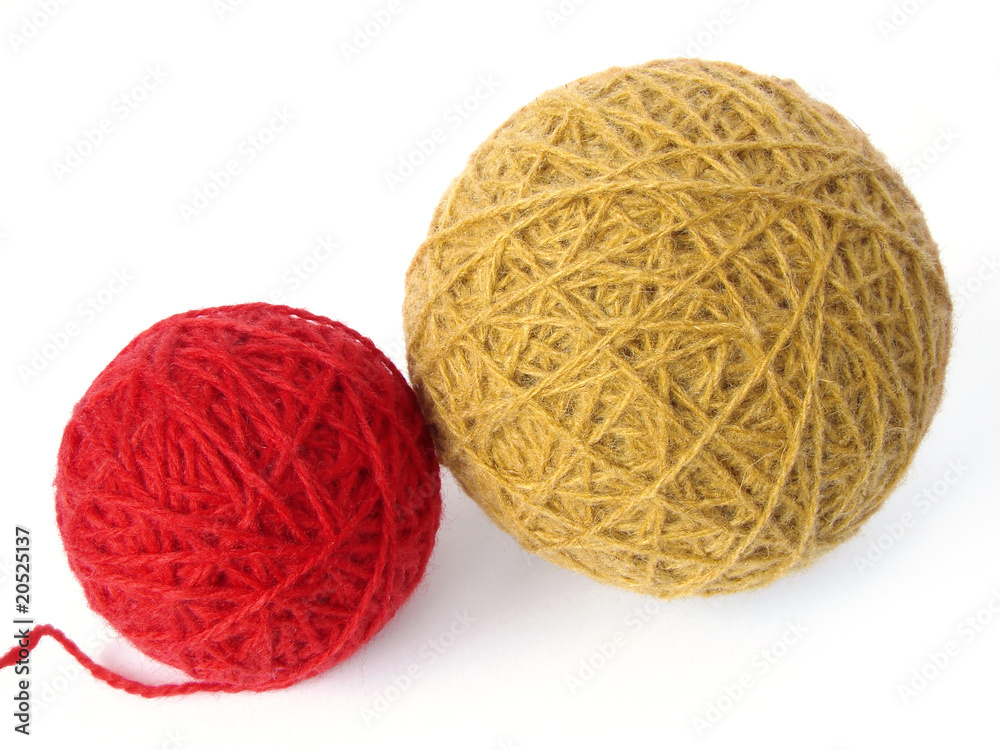 red and yellow wool skeins red and yellow wool skeins