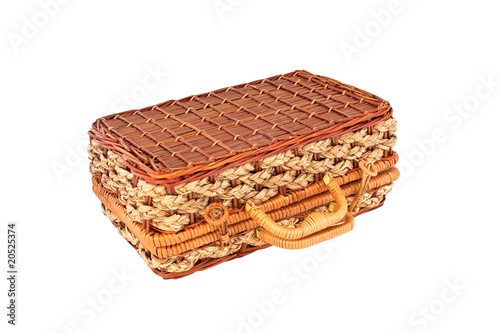 wicker suitcase