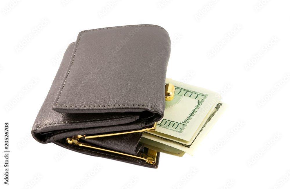 Wallet with banknotes Wallet with banknotes