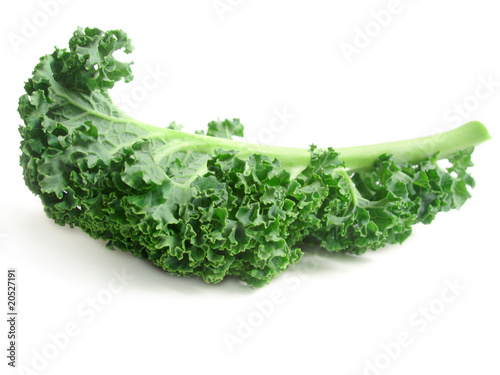 curly kale leaves photo