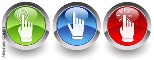 ''Select-Pointing-Click'' glossy icons photo