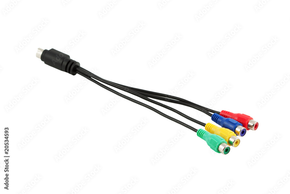 cable on a isolated white background cable on a isolated white background