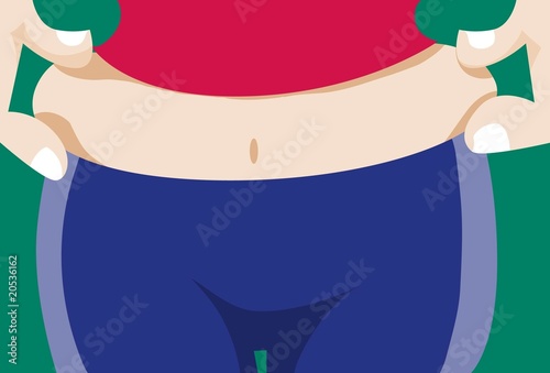 Canvas-taulu Fat Rolls Around The Hips