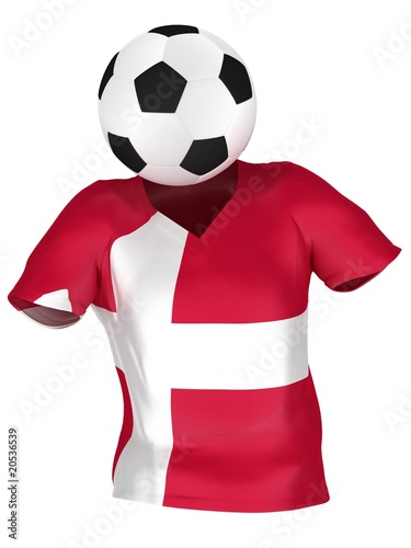 Fototapeta Naklejka Na Ścianę i Meble -  National Soccer Team of Denmark | All Teams Collection |
