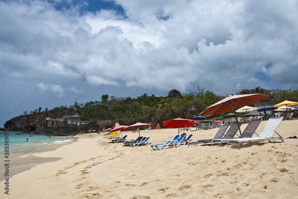Coast in Saint Maarten Island, Dutch Antilles Coast in Saint Maarten Island, Dutch Antilles