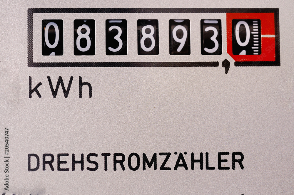 Obraz premium Verbrauch ablesen