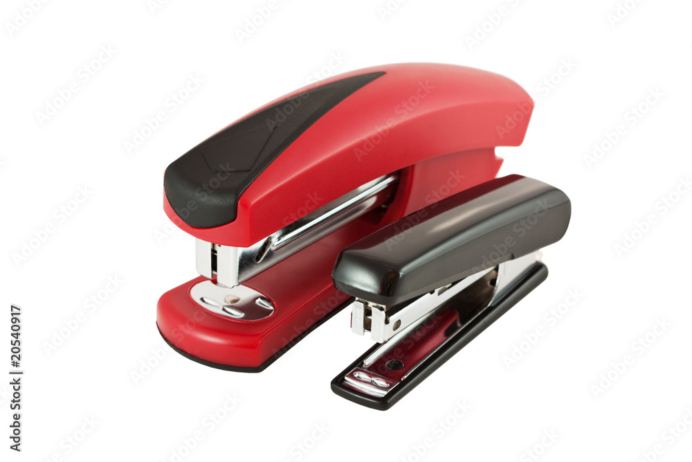 Office stapler isolated on the white background Office stapler isolated on the white background
