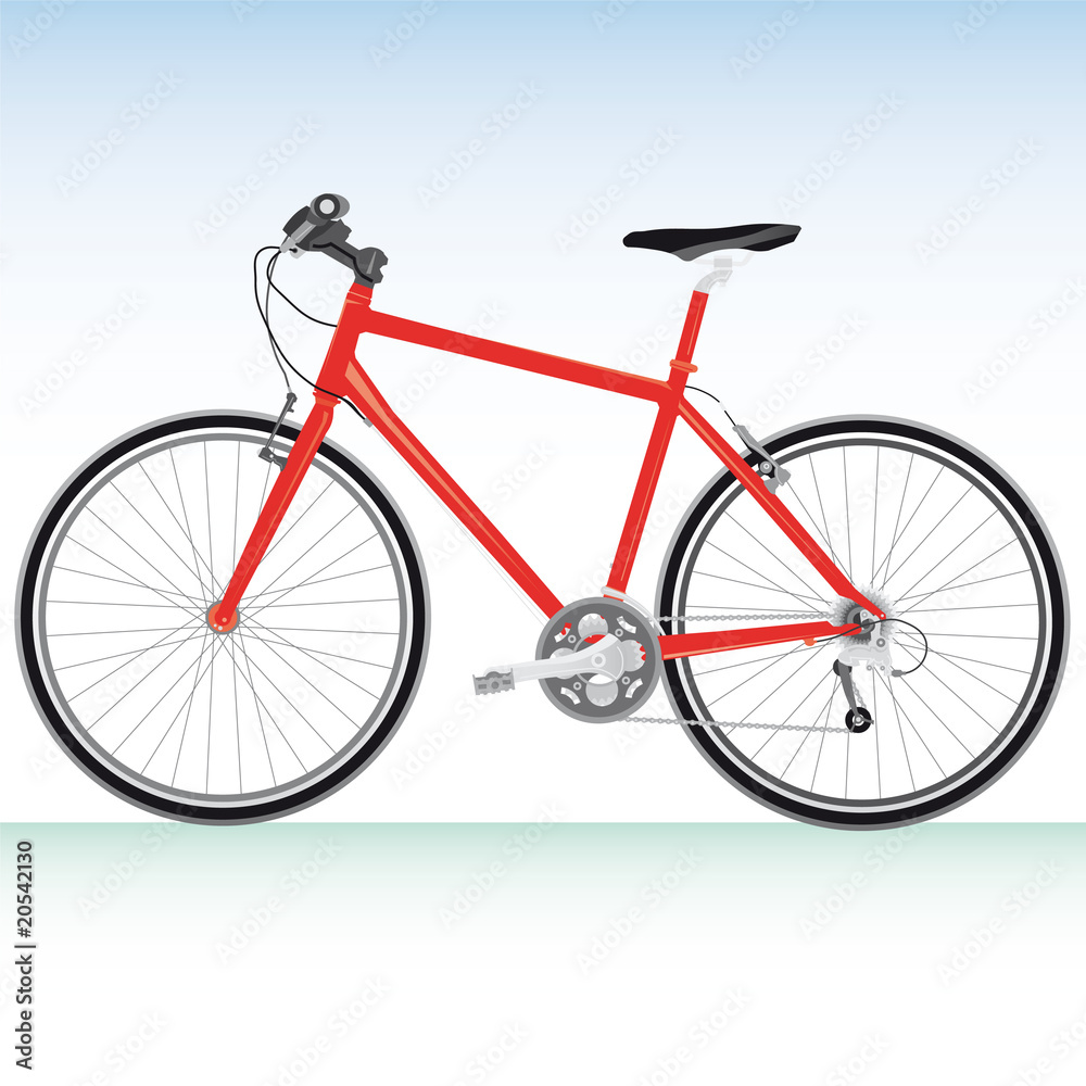 Mountain bike bicycle Illustration Vector details