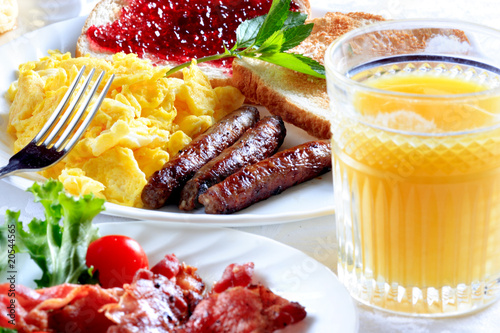 Canvas Print breakfast plate