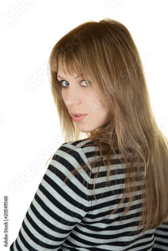striped girl