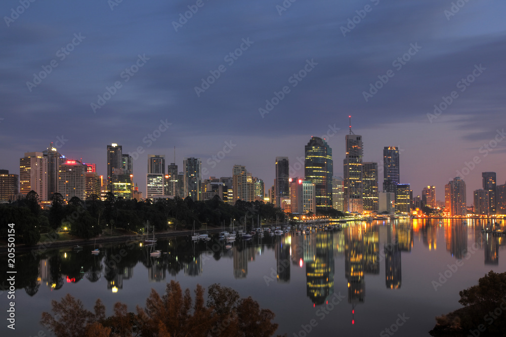 Skyline Reflection, Brisbane
