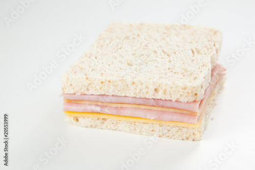 delicious ham and cheese sandwich