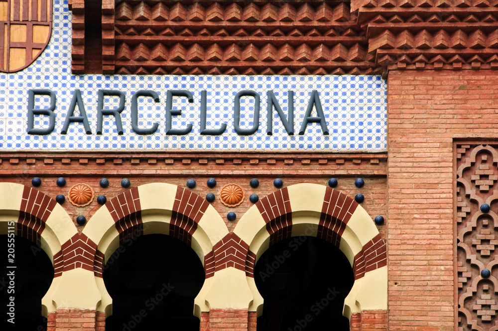 Naklejka premium barcelona sign
