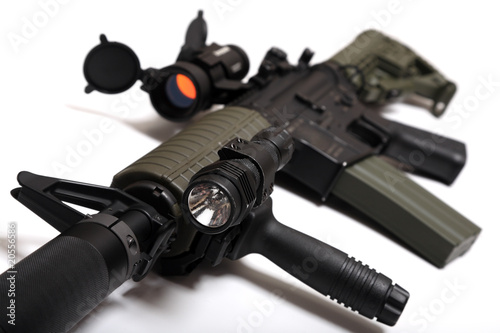 Custom M4A1 assault rifle for paramilitary contractors.