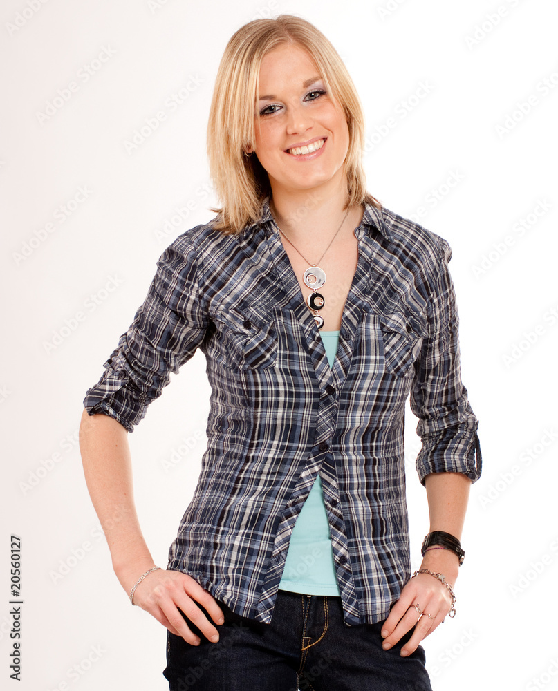 Cheerful casual blonde Cheerful casual blonde