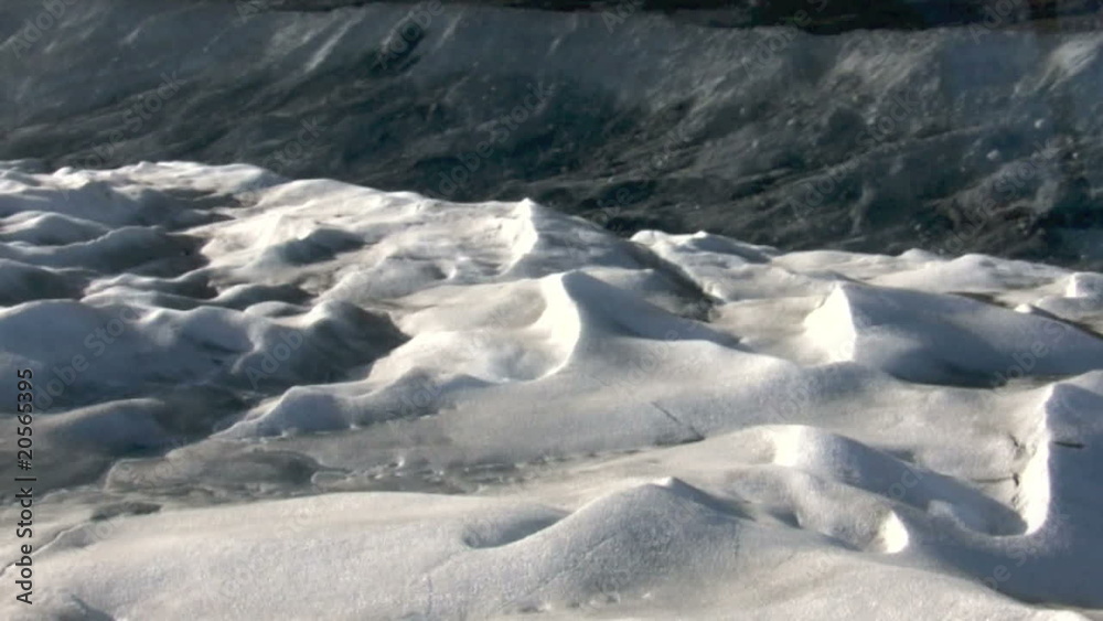 Hovering above glacier ice Hovering above glacier ice