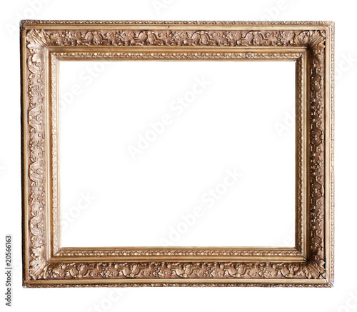 Gold painted picture frame