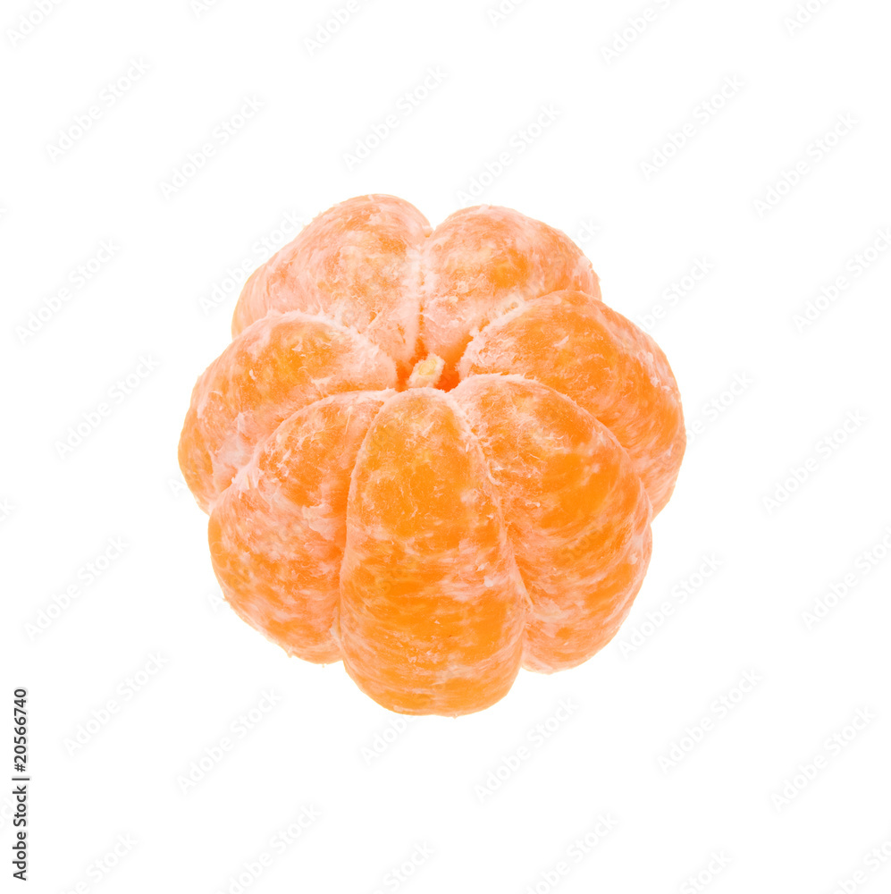 Peeled tangerine Peeled tangerine