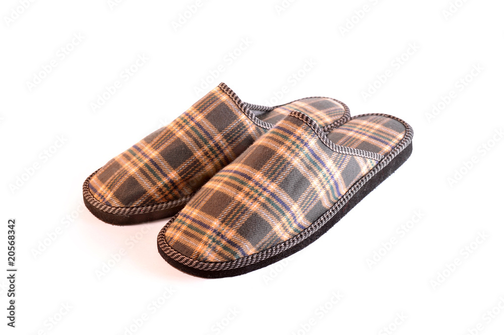 Plaid slippers Plaid slippers