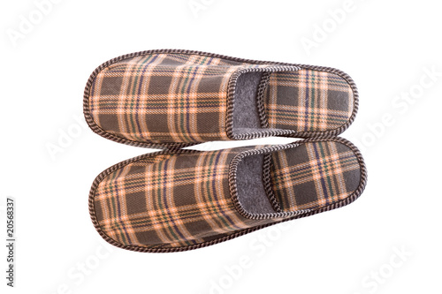 Plaid slippers