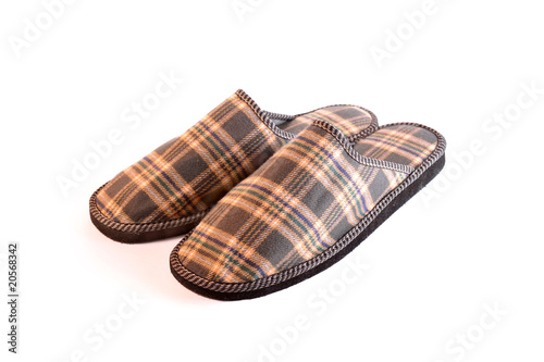 Plaid slippers