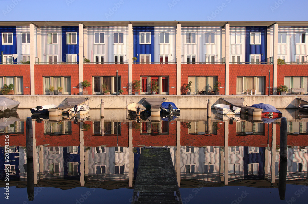 Harbor housing in Holland