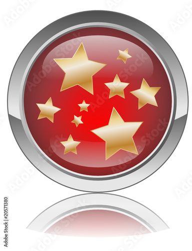Web button (gold stars on red) (stars gossip entertainment)