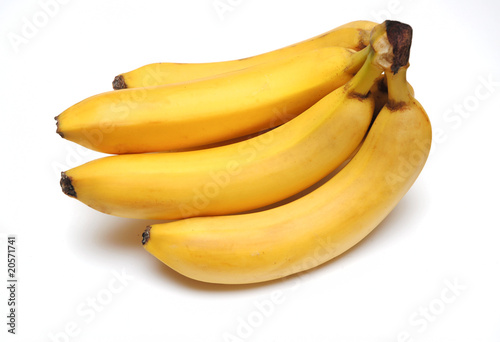 snack of banans isolated