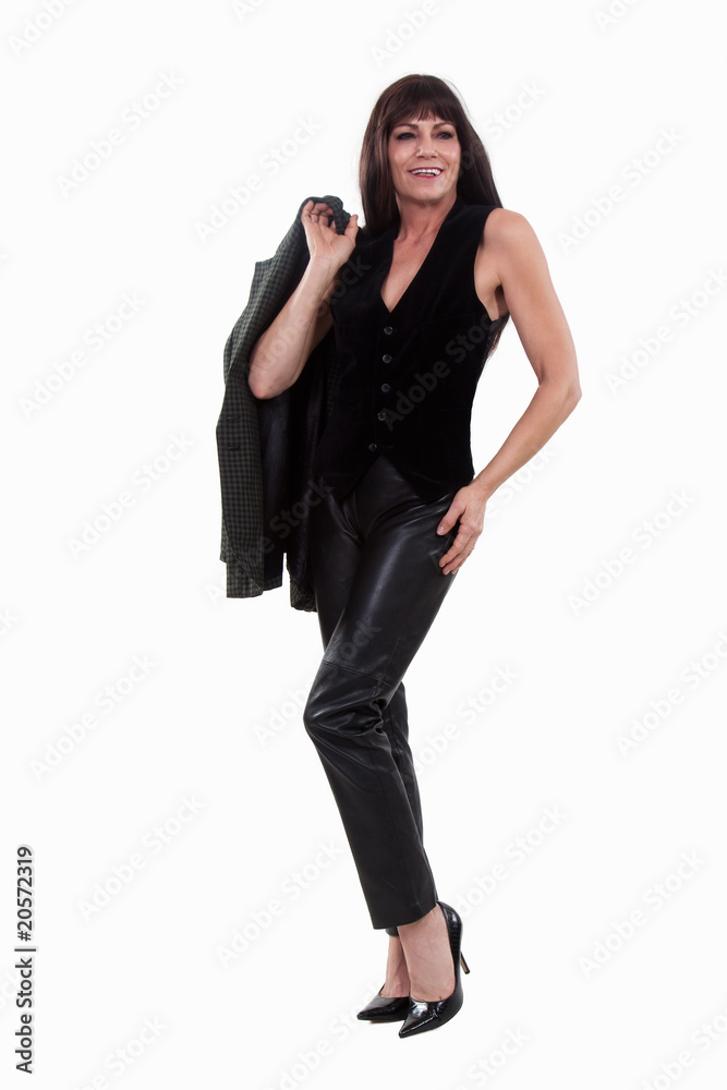 Attractive forties hispanic brunette woman Attractive forties hispanic brunette woman