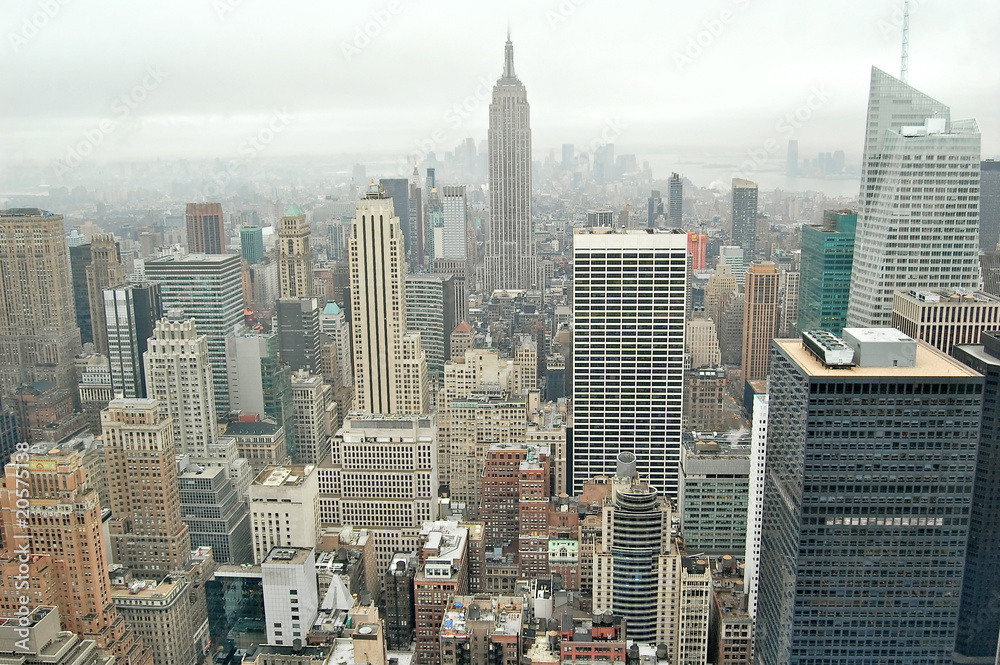 Manhattan à New York City - obrazy, fototapety, plakaty 
