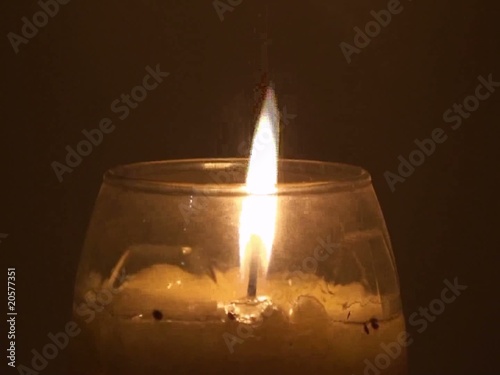 lit candle