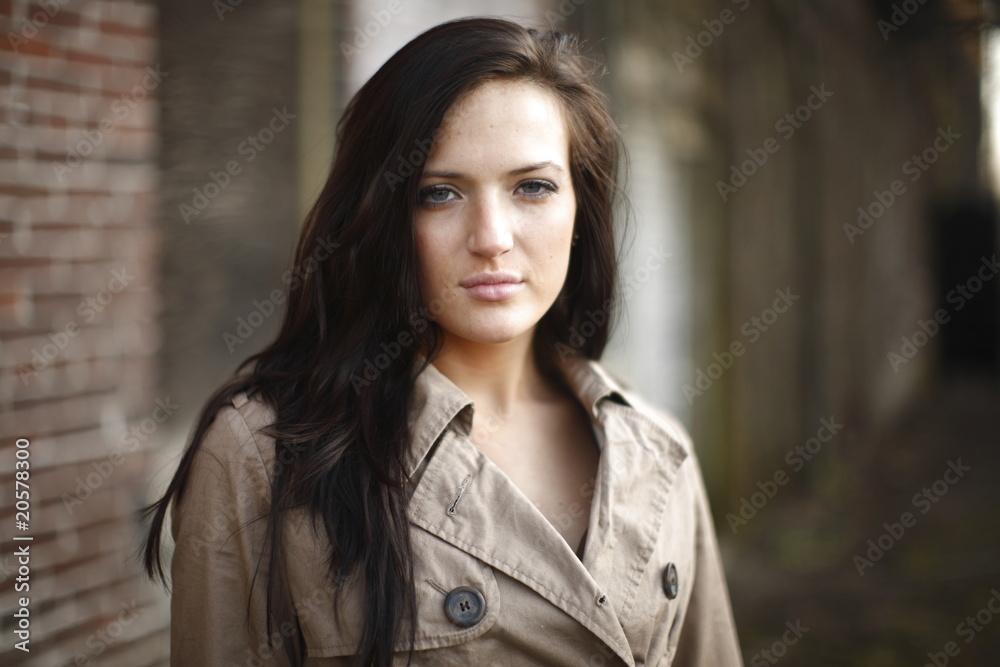 Fototapeta premium Portrait of a young and beautiful woman