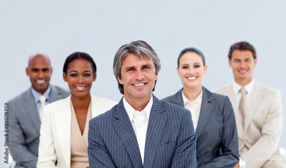 Portrait of an assertive business team Portrait of an assertive business team