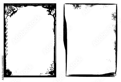 Grunge vector borders for your projects