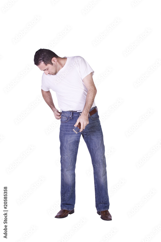 Casual Man Dressing Up Casual Man Dressing Up