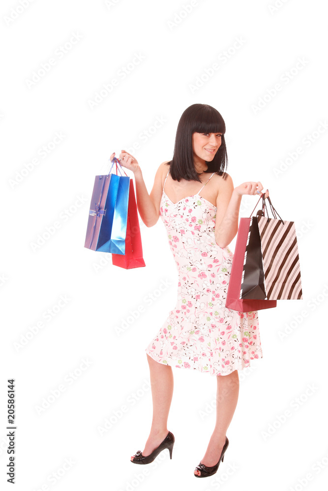 Shopping sexy woman