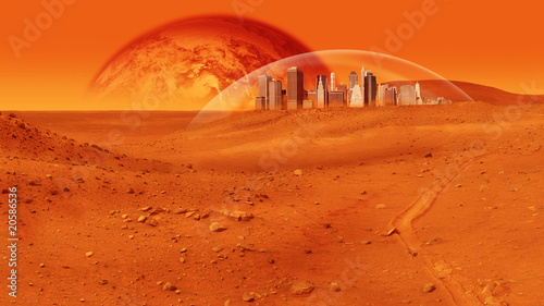 Canvas Print Mars Base