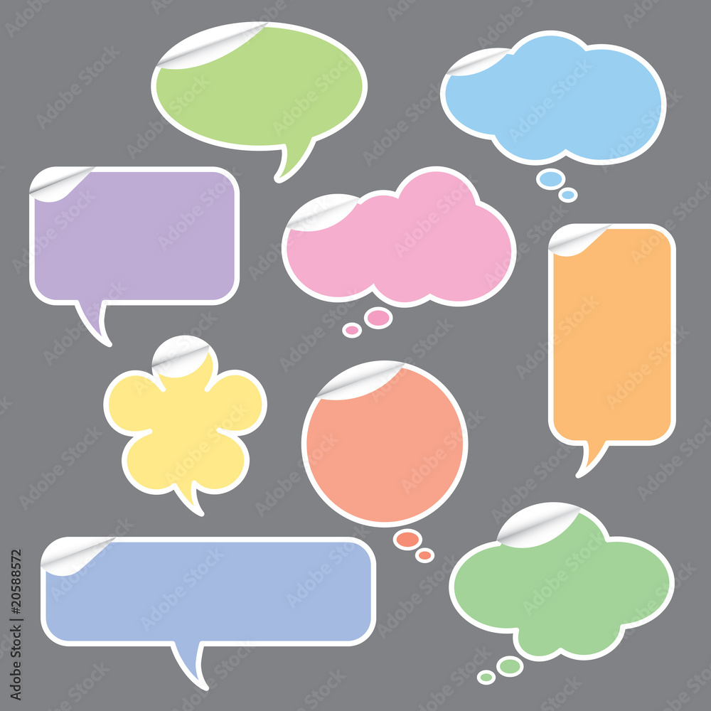 Speech and Thought Bubbles Speech and Thought Bubbles