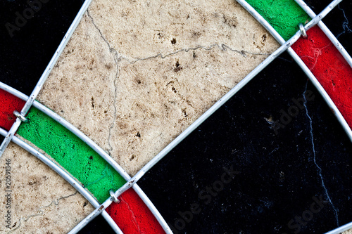 Part of dartboard