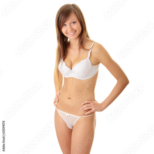 Graceful young woman in undetrwear
