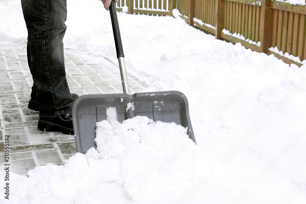 Obraz premium Schnee räumen