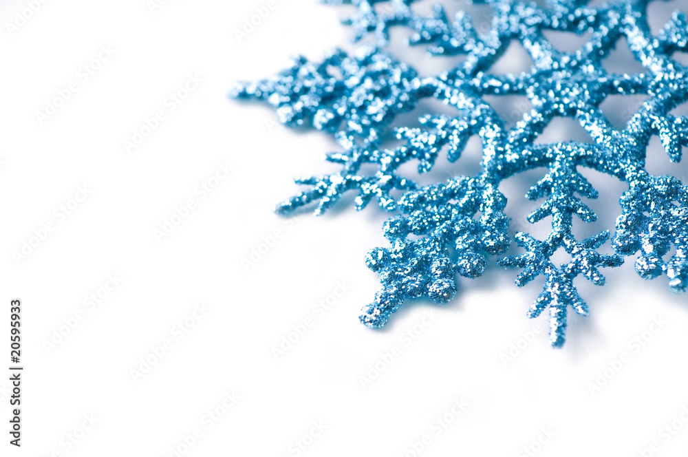 decorative snowflake isolated