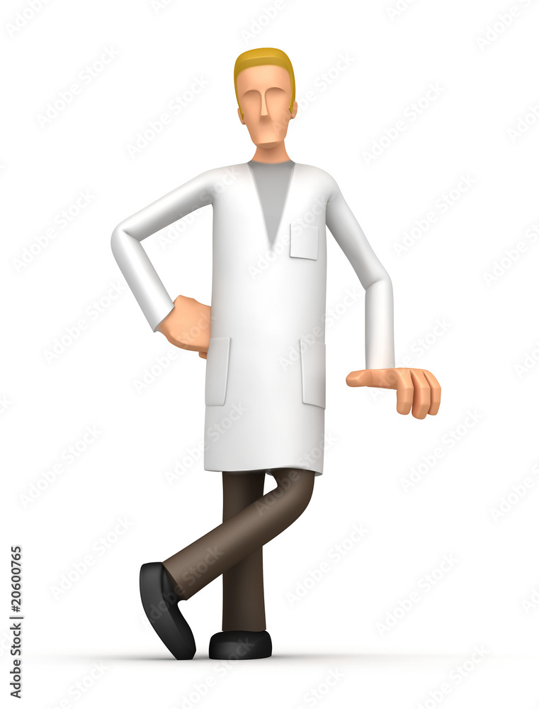doctor stands next to a blank place doctor stands next to a blank place