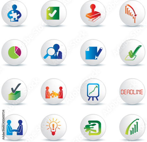 business deals icon set