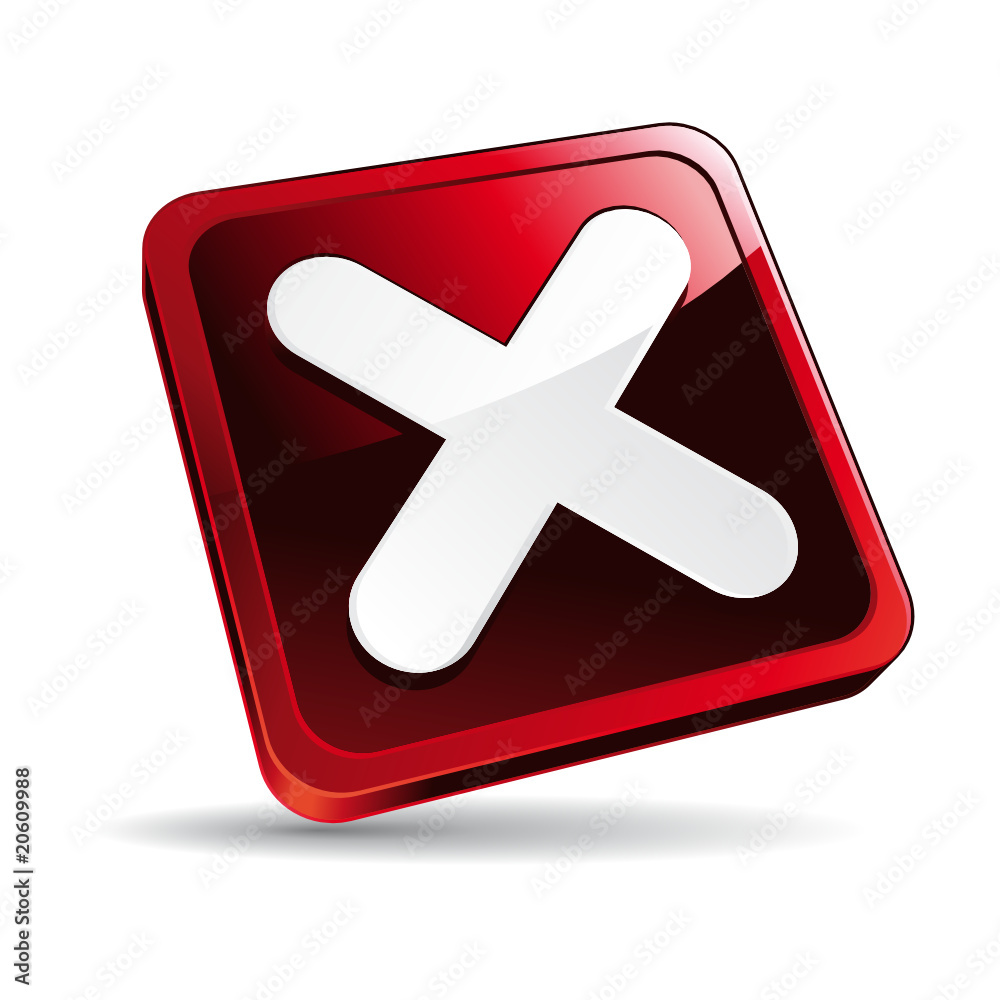 Obraz premium Cancel button