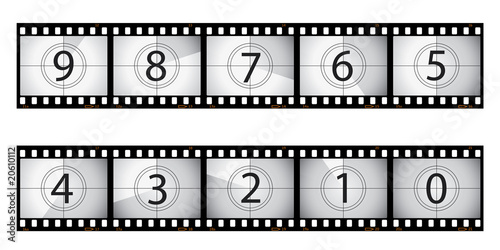 Film countdown illustration
