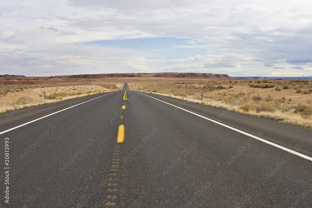 desert road in Arizona