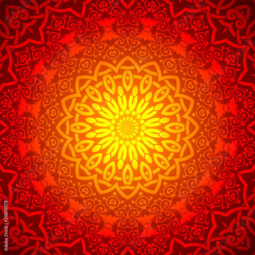 Abstract Floral Pattern Design